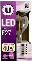 Magasins-U E27 LED Lamp - 4.6-40W - Extra Warm Wit