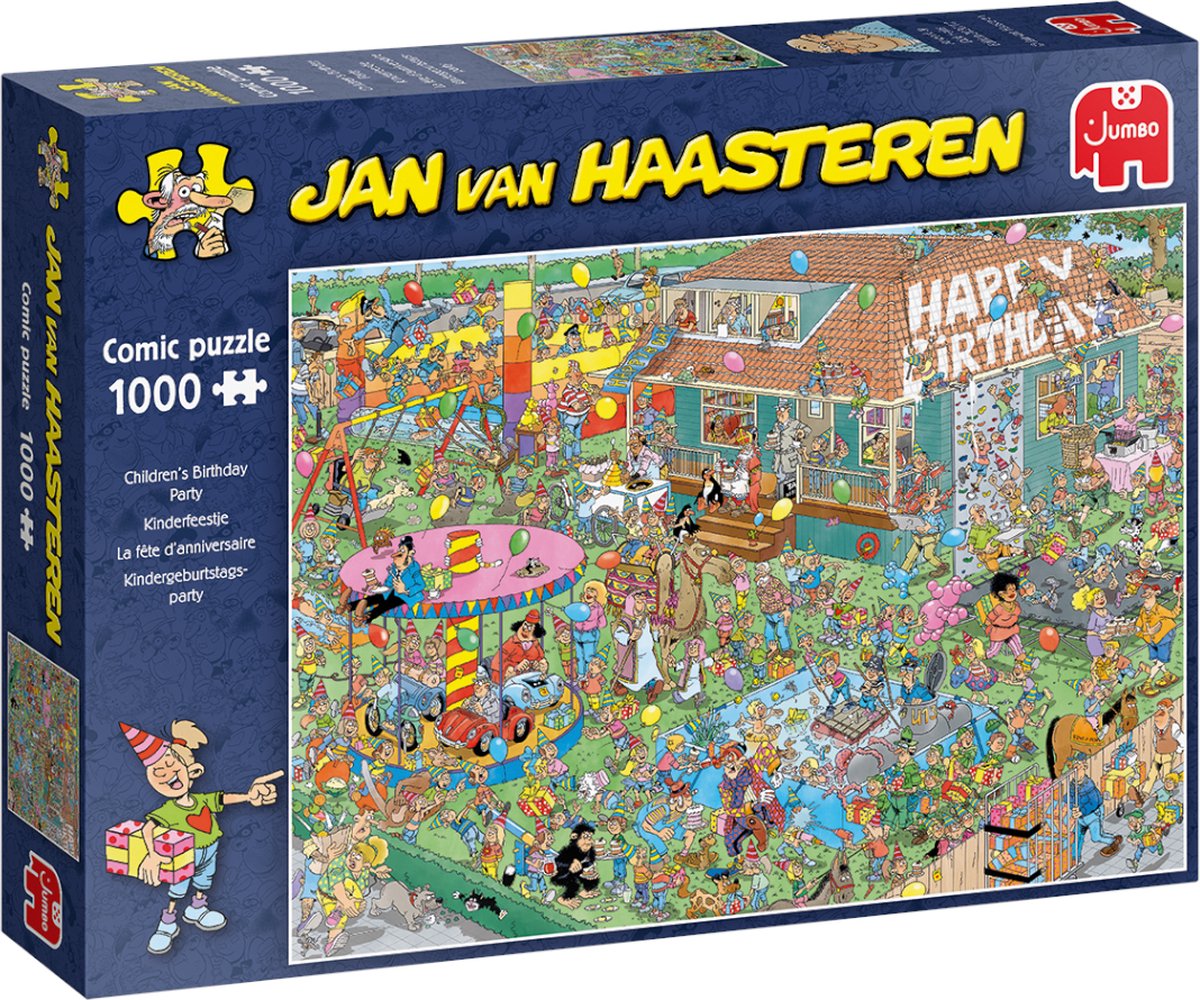 Jan van Haasteren - Kinderfeestje - 1000 stukjes puzzel - Legpuzzel — afbeelding 12