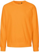 Fairtrade unisex sweater met ronde hals Okay Orange - M