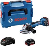Bol.com Bosch Professional GWS 18V-10 P Accu Haakse Slijper 125mm 18V 5.0Ah in L-Boxx - 06019J4101 aanbieding