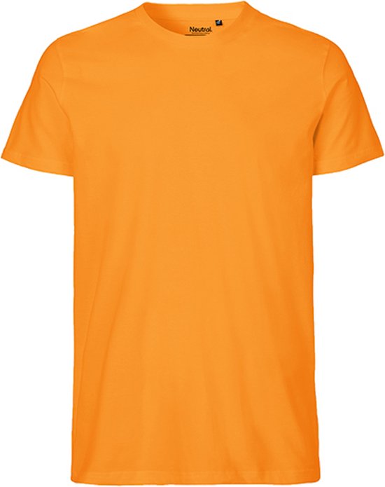 Fairtrade Men´s Fit T-Shirt met ronde hals Okay Orange - 3XL