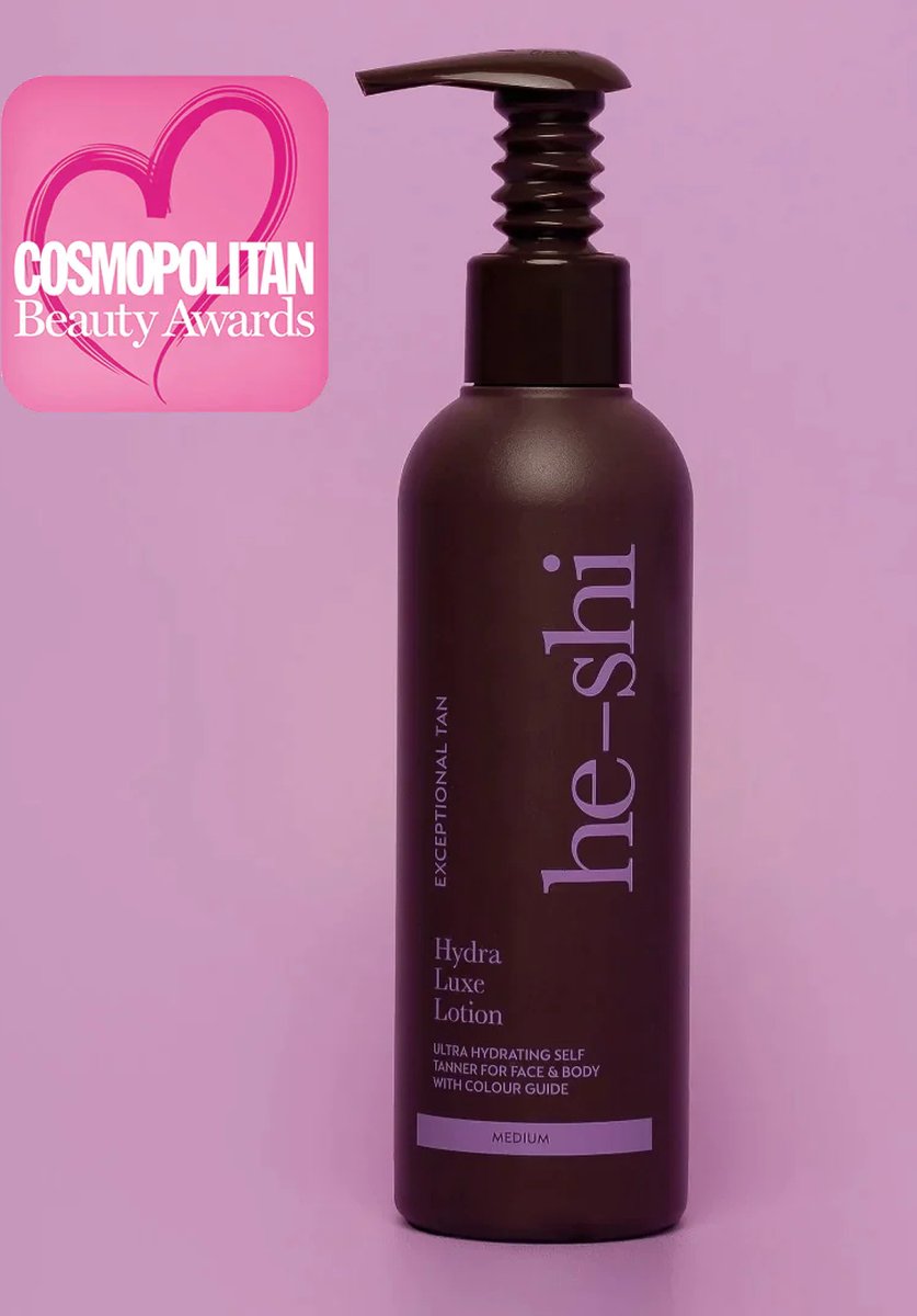 Goedkoopste He-Shi Hydra luxe Lotion self tanner for face and body medium 175 ml