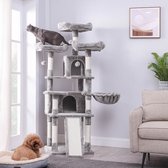 Luxe Krabpaal voor Katten - Grijs - Zachte Kattenmand hangmat - Kattenspeelgoed - Geschikt voor kleine kittens - 55x55x172cm