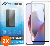 Mobigear - Screenprotector geschikt voor Motorola Edge 30 Ultra Glazen | Mobigear Premium Screenprotector - Case Friendly - Zwart (2-Pack)