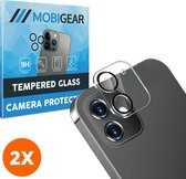 Mobigear Screenprotector geschikt voor Apple iPhone 12 Glazen | Mobigear Camera Lens Protector - Case Friendly (2-Pack)