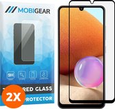 Mobigear Screenprotector geschikt voor Samsung Galaxy A32 4G Glazen | Mobigear Premium Screenprotector - Case Friendly - Zwart (2-Pack)