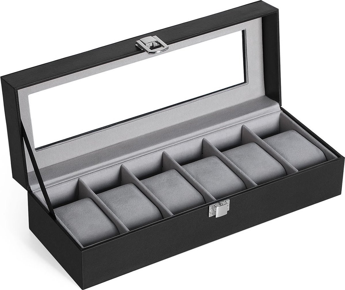 Luxe horlogedoos Barclay - Horlogedoos Opbergdoos - Sieradendoos - 6 stuks - 30 x 11,2 x 8 cm