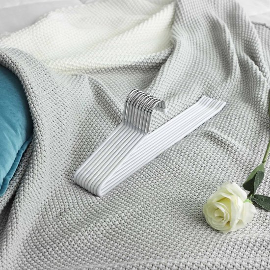 Cintres de luxe - Pantalons en métal - 20 pièces - Cintres pour pantalons - Gain de place - 38x13cm