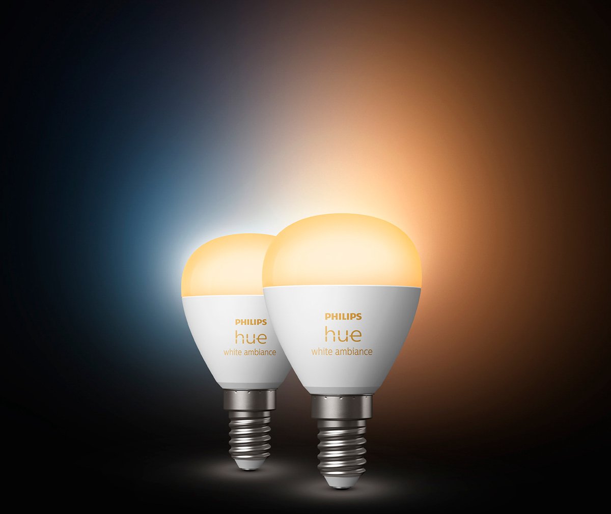 Philips Hue kogellamp - warm- tot koelwit licht - 2-pack - E14 — afbeelding 3
