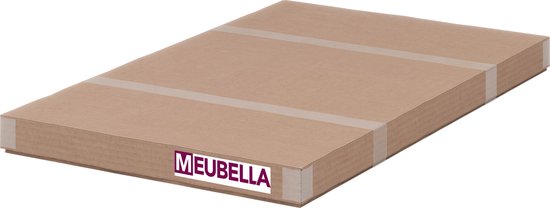Meubella - Eetkamertafel Moris - Wit - Betonlook - Merkloos
