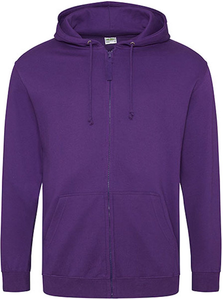 Vegan Hoodie met ritssluiting en capuchon Paars