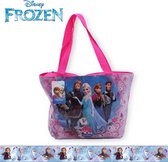 Sac à main La Disney Frozen - Sac de plage Anna, Elsa, Olaf & Kristof 38 x 25 x 12 cm - Rose
