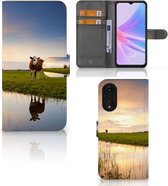 Smartphone Hoesje OPPO A78 5G | A58 5G Flip Case Koe