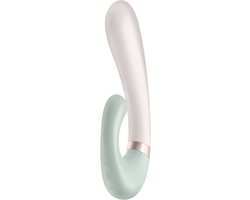 Satisfyer, Bluetooth Rabbit, Heat Wave, 20 cm, met warmtefunctie, met app-bediening, 2 motoren, gemaakt van siliconen