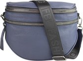 Grote Schoudertas Donkerblauw - Grote Crossbodytas Dames - Schoudertasje - Festival Tas - Crossbodytassen - Schuine Schoudertas