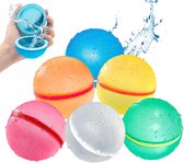 Kakuna 6 herbruikbare hervulbare waterballonnen zelfsluitend met magneet sluiting - waterspel / waterspeelgoed voor kinderen