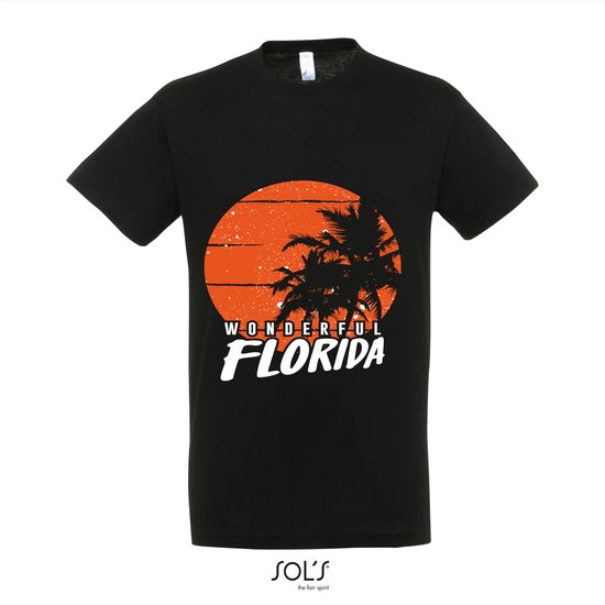 T-Shirt 279-38 Florida - L, Zwart