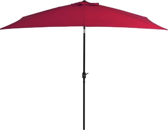 Grote Tuin parasol Bordeaux Rood met Stalen Paal 300x200CM - Tuinparasol -  Stokparasol... | bol.com
