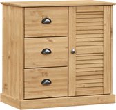 vidaXL Buffet - Commodes - Armoire de rangement - Armoire murale - Buffet avec tiroirs VIGO 78x40x75 cm Bois de pin massif