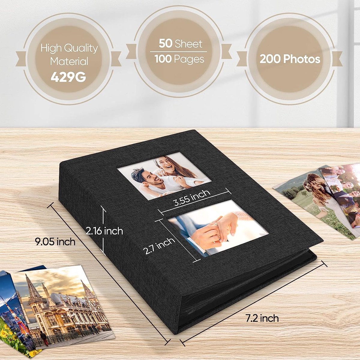 20 Foto Album 10x15 cm. per 800 foto (40 foto cad.) albumini - Conf. da 20  pz., classeur photo 10x15 