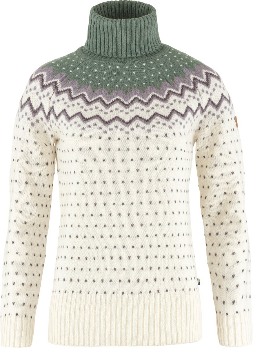 Fjallraven Övik Knit Roller Neck W Dames Outdoortrui Groen
