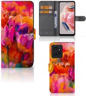 GSM Hoesje Xiaomi Redmi Note 12 4G Cover met Tekst Tulips