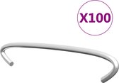 Bol.com vidaXL-Gabionhaken-100-st-10-cm-gegalvaniseerd-staal aanbieding