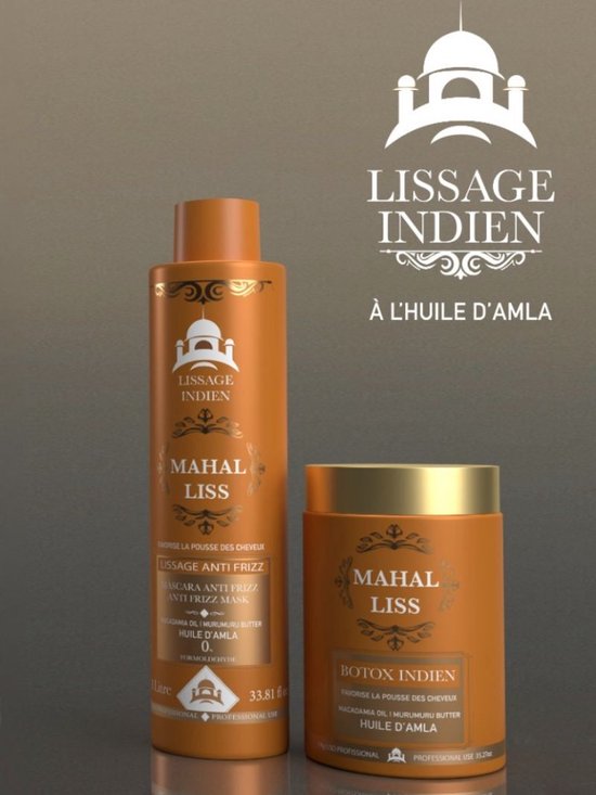 Botox Mahal Ini Kit Botox 1 kg + Lissage Indien MAHAL LISS 1L | bol