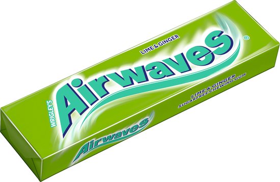 Airwaves Chewing-gum Citron Vert & Gingembre, 12 pièces