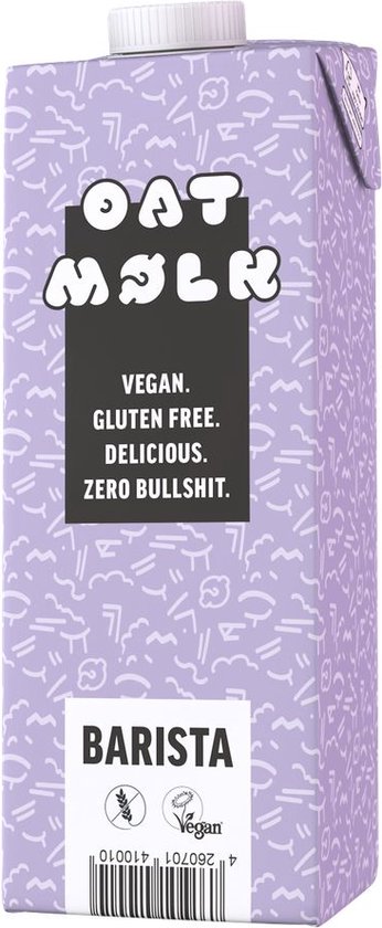 OAT MØLK: Havermelk Barista- Vegan Melkvervanger- zonder toegevoegde suiker 1L