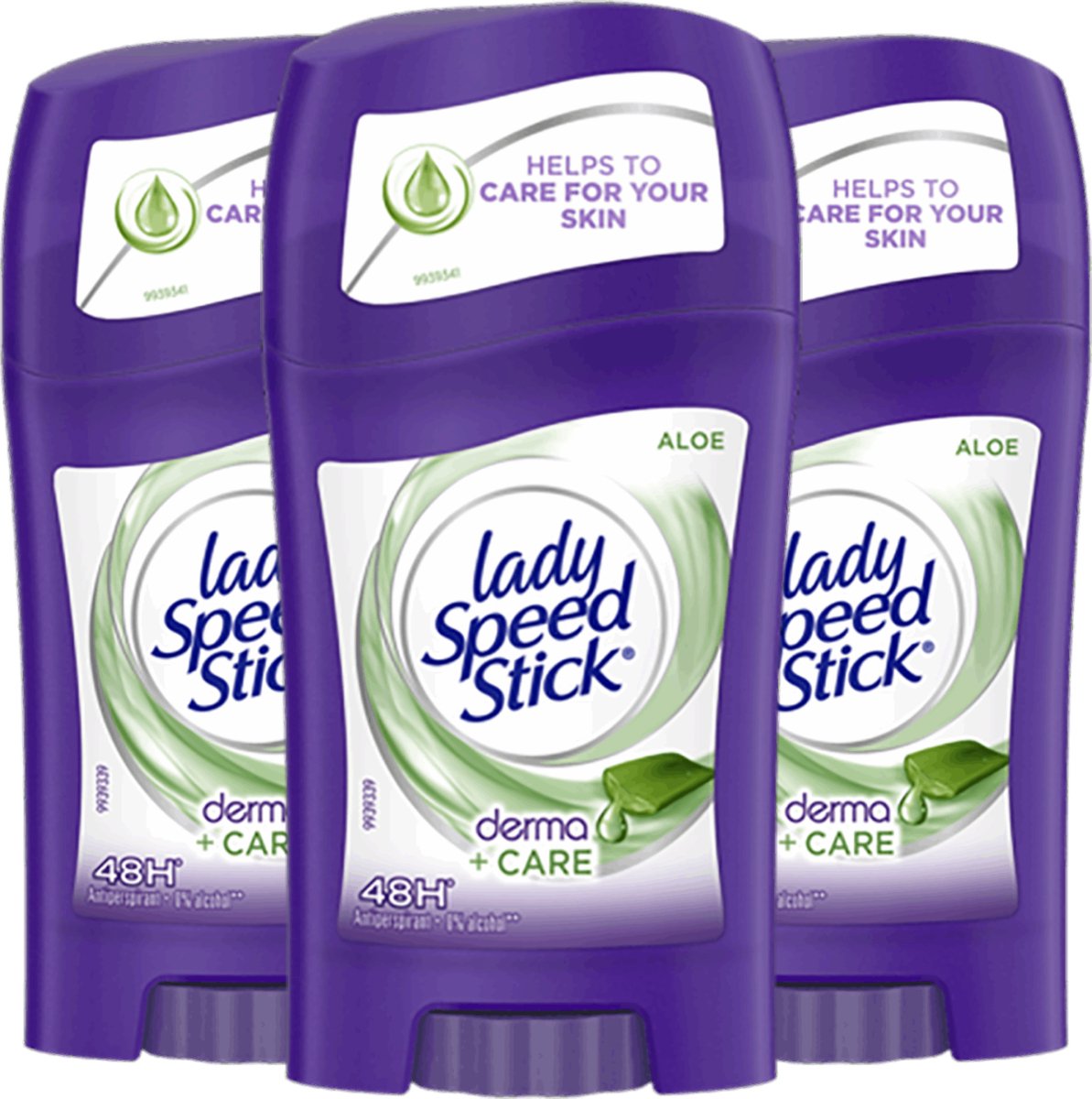 Goedkoopste Lady Speed Stick Aloe Derma Care Deodorant Vrouw - Sensuele Frisheid en Milde Verzorging Door Aloe Vera - Deo Stick - 3 x 45g