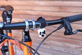 Alpenhoorn - koebel als fietsbel, bediening met één hand, geschikt voor alle fietsen/sturen Grote fietsbel, Weerbestendige fietsklem als accessoire.