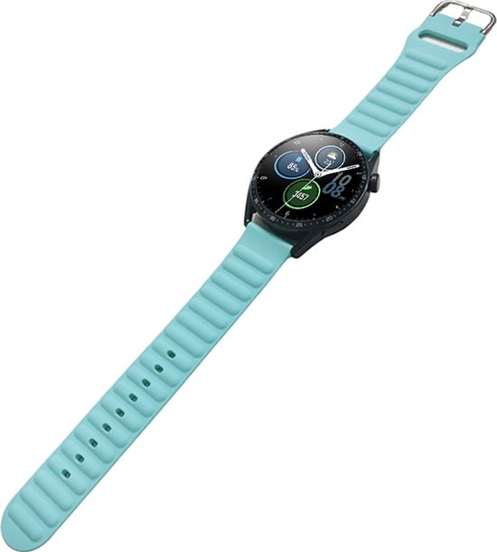 Mobigear Watch bandje geschikt voor Amazfit BIP U Bandje Flexibel Siliconen Gespsluiting | Mobigear Colors - Blauw