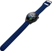 Mobigear Color - Fermeture à boucle du bracelet de montre intelligente en Siliconen flexible - 20 mm - Bleu foncé