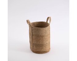 Hoge Jute Mand - Wasmand - Naturel - Large