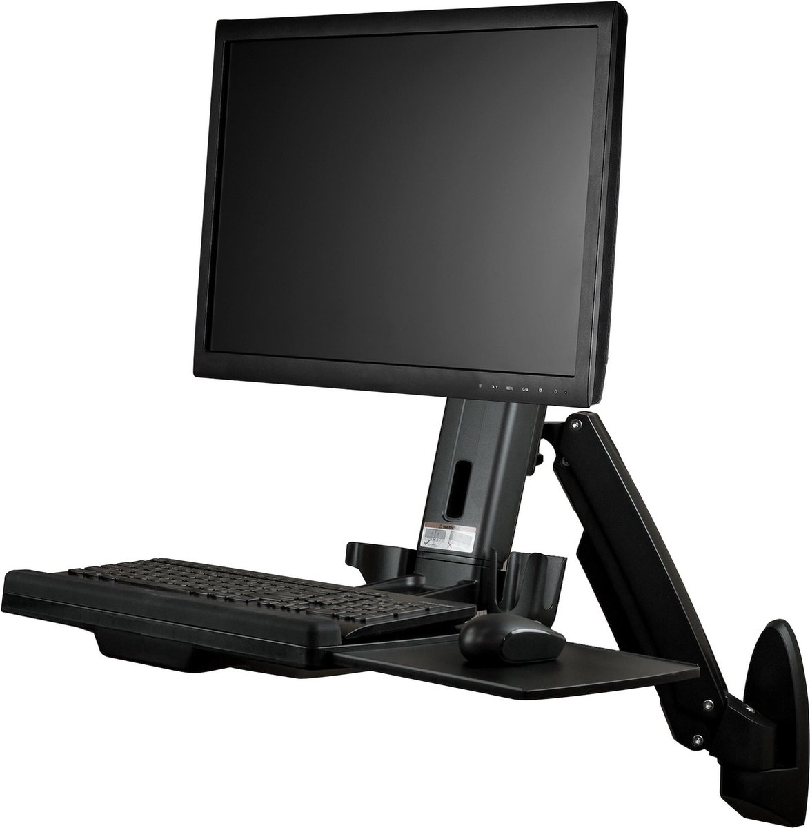 StarTech Zit-sta bureau werkplek - tot 24 inch monitor - wand