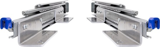 BRASOM Glissières de tiroir avec supports de tiroir - 2 pièces - 500 mm - 20 pouces - Capacité de charge 250 kg - Système de guidage de tiroir - Roulements à billes - Avec serrure