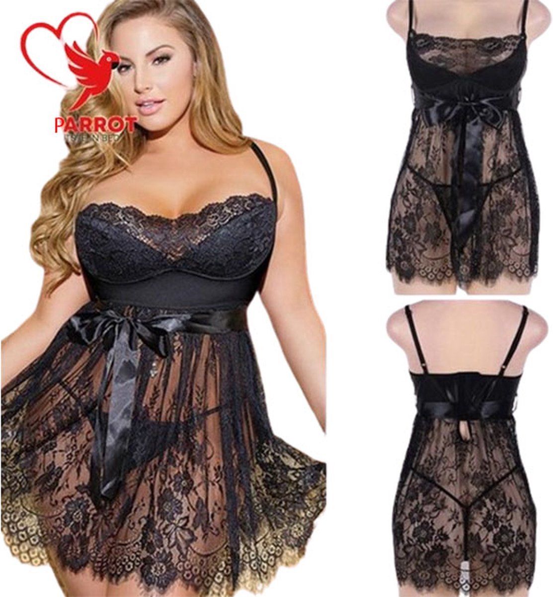 Goedkoopste Curvy Lingerie voor Vrouwen - Plus size - Grote maat - Erotische kleding - Sexy nachtmode - Hoogwaardige kwaliteit