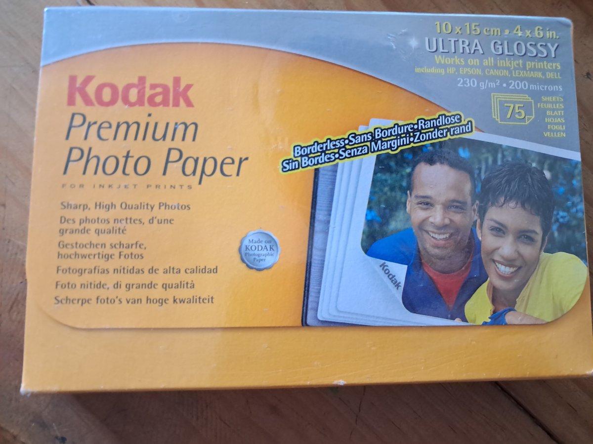 Kodak Premium foto Papier - 75 sheets - 10 x 15 cm - 200 Microns