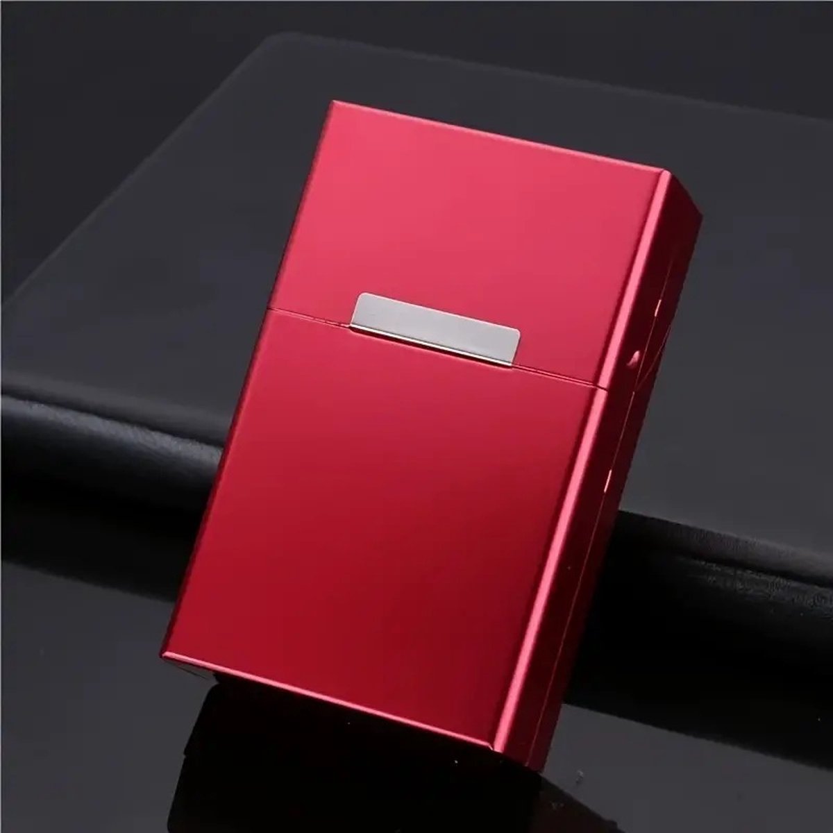 Goedkoopste Aluminium Sigarettendoos I Sigarettendoosje I Sigarettenhouder I Sigaretten Box I Waterdicht I Druk Opening I 20 Sigaretten I Rood