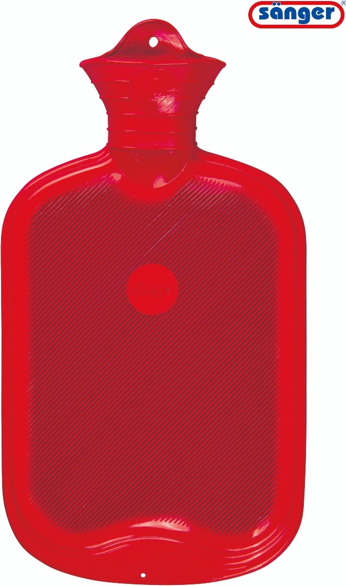 Goedkoopste Sänger - Warmwaterkruik - Enkelzijdig Geribbeld - Rood