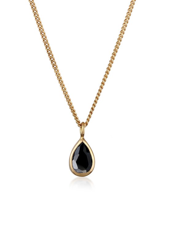 Elli Collier pour femme avec pendentif goutte simple avec zircone en Argent sterling 925