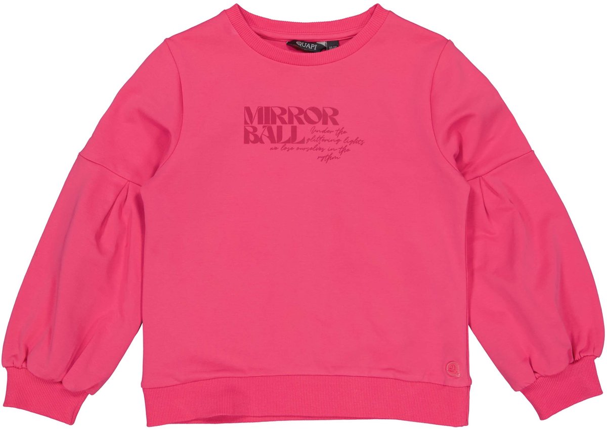Quapi - Meisjes sweater - Hot Pink - Maat 98