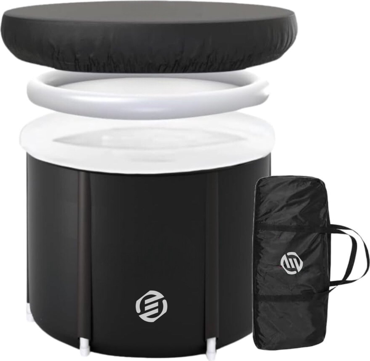 Equivera IJsbad - Ice Bath - Zitbad - Dompelbad - Buitenbad - Bath Bucket - Draagbaar - Geschikt voor Wim Hof Methode