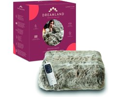 Dreamland 26129 - Elektrische deken - 2-persoons bovendeken - 160x120 cm - Fur Husky