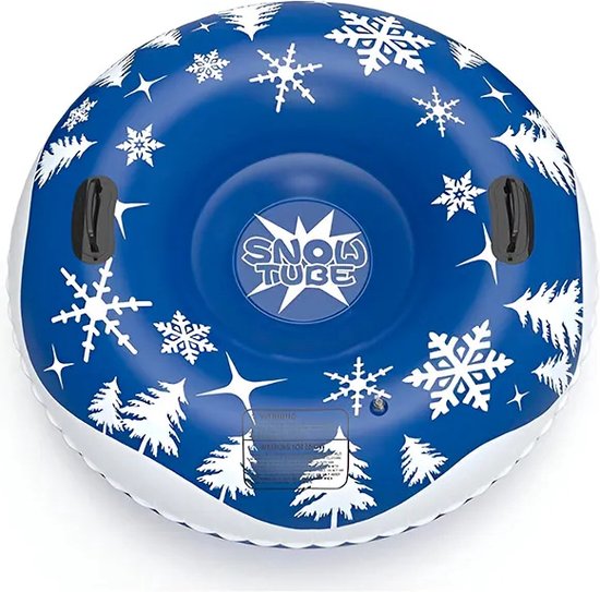 Opblaasbare sneeuwglijder-slee smiley 96 cm - sleeen - Sport