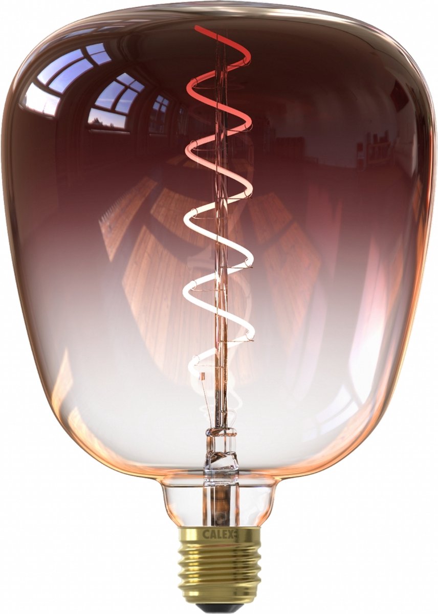 Bol.com Calex Kiruna Colors Marron - E27 LED Lamp - Filament Lichtbron Dimbaar - 5W - Warm Wit Licht aanbieding