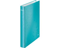 Leitz Wow Gelamineerde Ringband - 4-rings - Rugbreedte van 40mm - IJsblauw