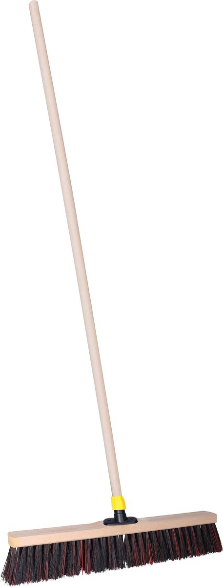 Goedkoopste Brumag Straatbezem ODIN voor harde ondergrond - Harde bezemkop van 50 cm breed - Houten steel 139 cm