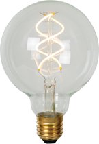 Lucide G95 - Filament lamp - Ø 9,5 cm - LED Dimbaar - E27 - 1x4,9W 2700K - Transparant